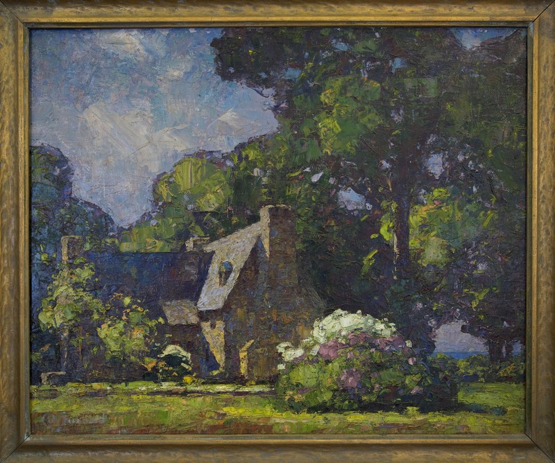 Completed Henry Whitfield house painting by Hubbard stone house painting.jpg Completed Henry Whitfield house painting by Hubbard stone house painting.jpg