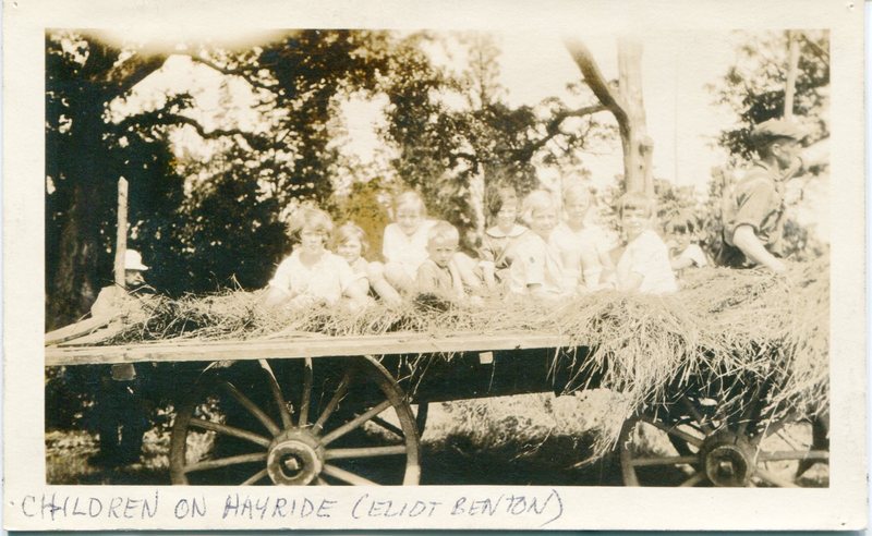 Children on hayride Eliot Benton.jpg Children on hayride Eliot Benton.jpg