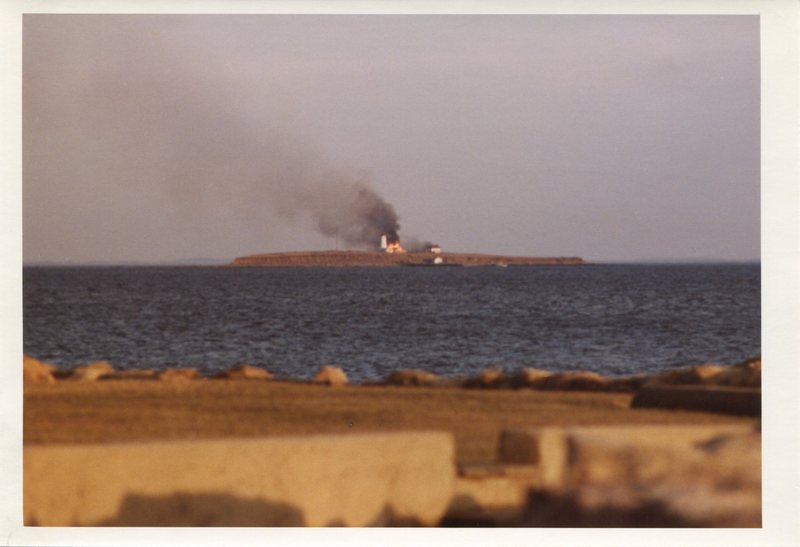 Fire at Faulkners Island, 1976.jpg Fire at Faulkners Island, 1976.jpg