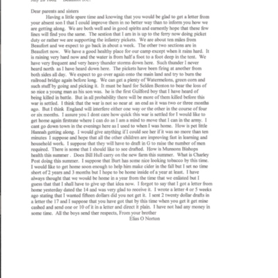 NORTON Elias letter 1862 Jul 28 typed.jpg