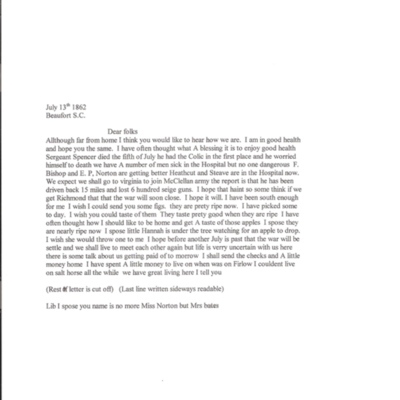 NORTON Elias letter 1862 Jul 13 typed.jpg