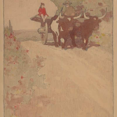 Watercolor Man Girl Oxen Cart.jpg