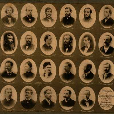 Principals of Guilford Institute 1855 to 1875 and Guilford High School 1875 to 1901.